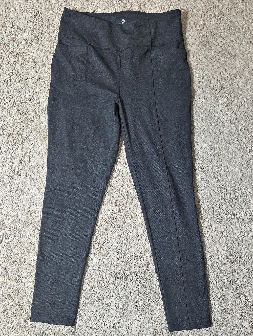 T by Talbots Legging Gray Leggings Size Medium Petite Like New